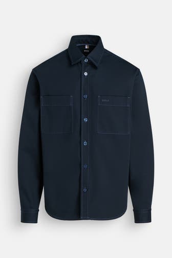 BOSS Overshirt 'Owen' nachtblau