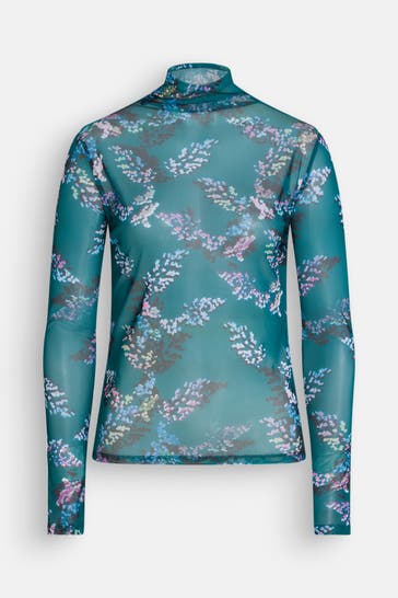 RIANI Mesh-Longsleeve floral