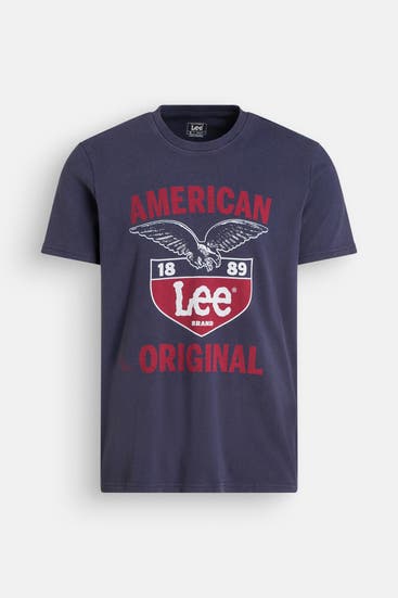 LEE - T-Shirt 'Frontier' graublau