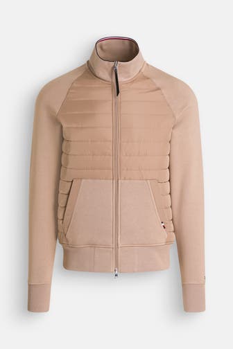 TOMMY HILFIGER Sweatjacke hellbraun