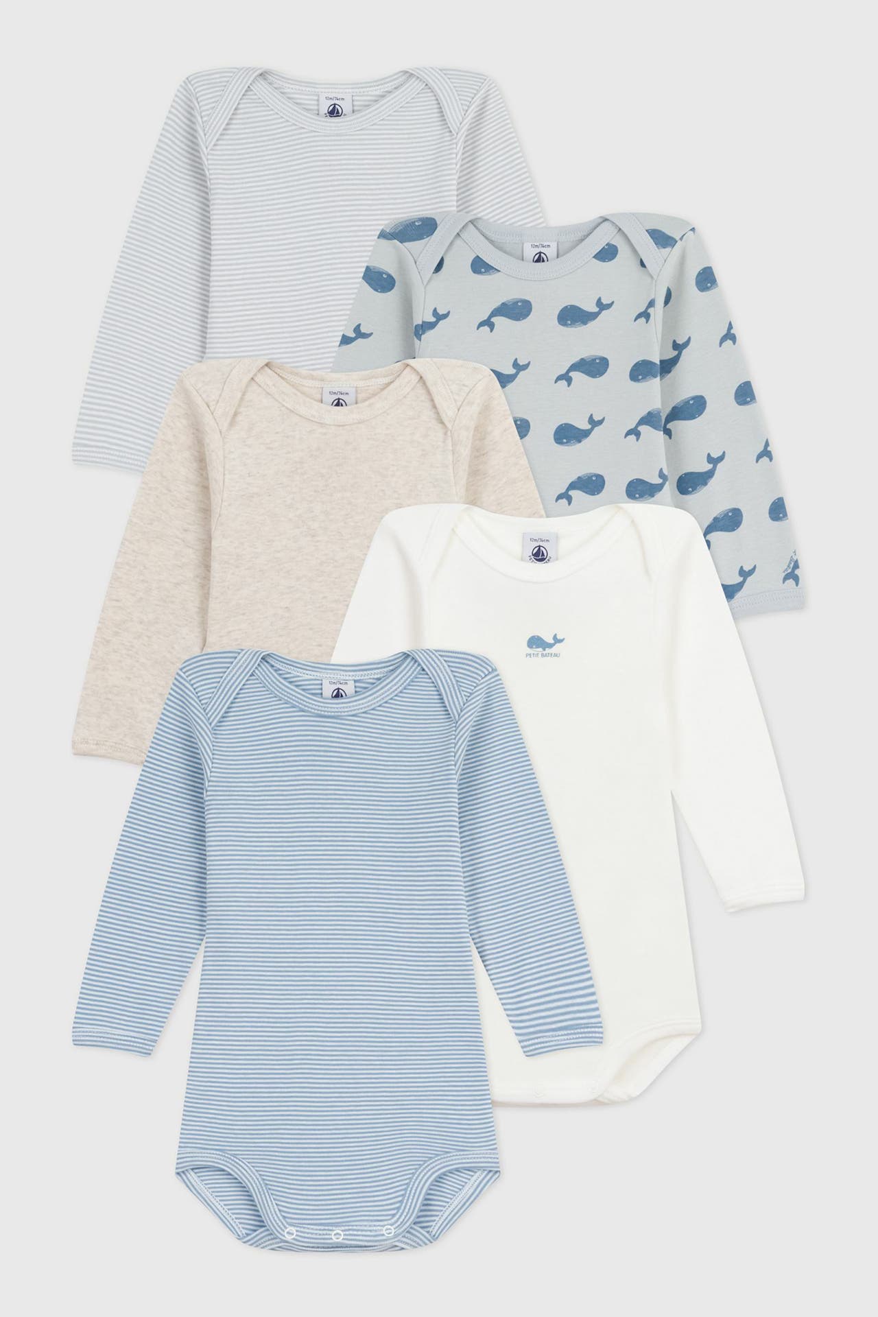 PETIT BATEAU 5er-Pack Bodies mehrfarbig, Bild 1