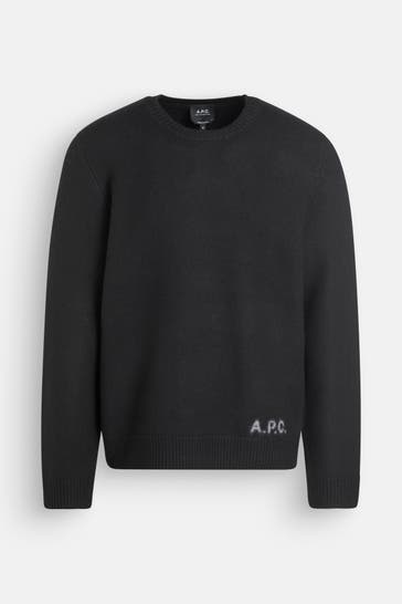 A.P.C. Black woollen jumper
