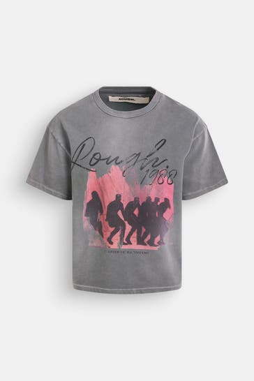 ROUGH. T-Shirt 'Pontos' grau