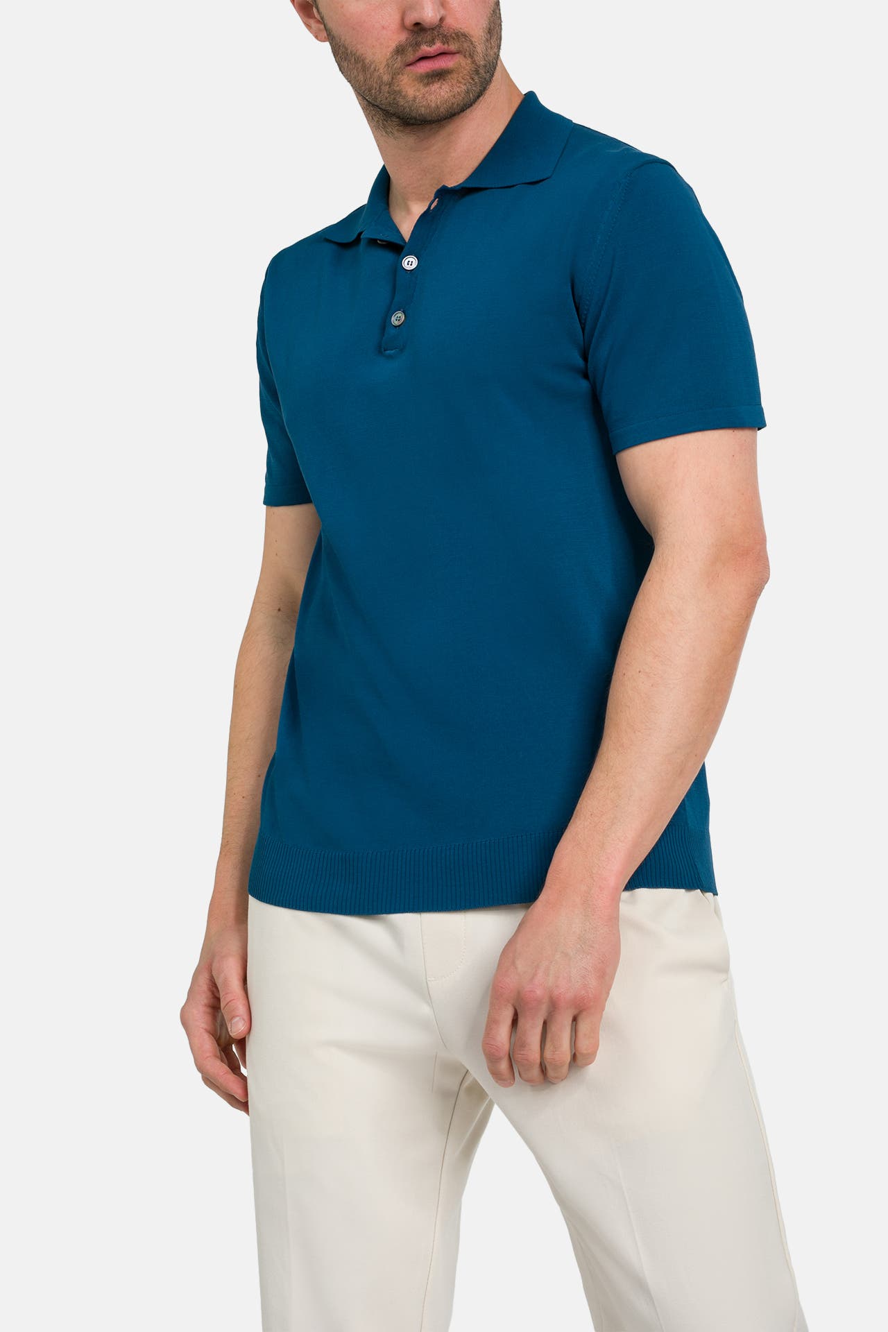 DANIELE FIESOLI Polo-Shirt blau, Bild 1