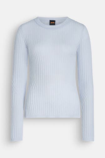 BOSS Strickpullover 'Fennona' hellblau