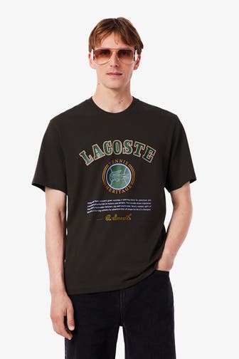 LACOSTE T-Shirt dunkelbraun