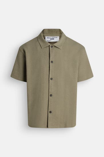 MARC O'POLO DENIM Kurzarmhemd oliv