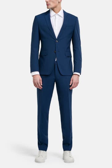 BOSS Wollmix-Anzug 'Reymond' navy