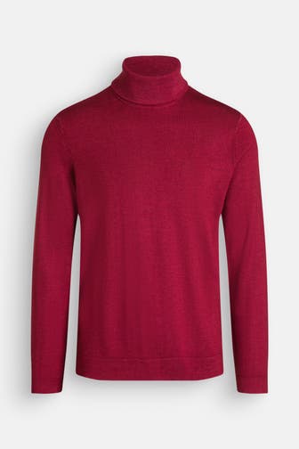 OLYMP Schurwoll-Pullover dunkelrot