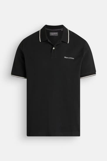 MARC O'POLO Polo-Shirt schwarz