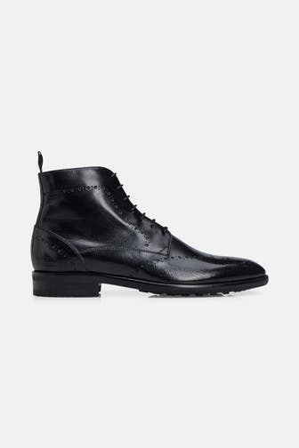 MELVIN & HAMILTON Leder-Boots 'Bobby 9' schwarz