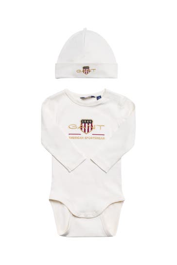 GANT Set: Body mit Mütze vanille