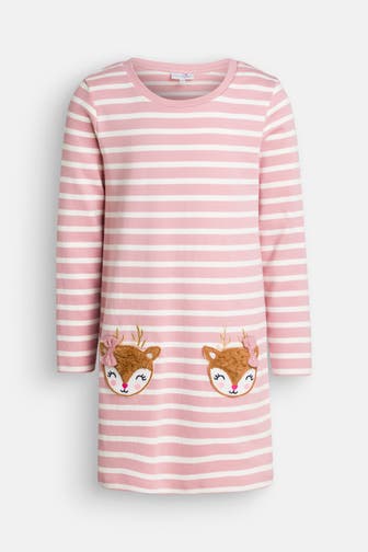 HAPPY GIRLS Jerseykleid altrosa gestreift