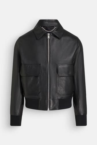 BELSTAFF Lederjacke schwarz