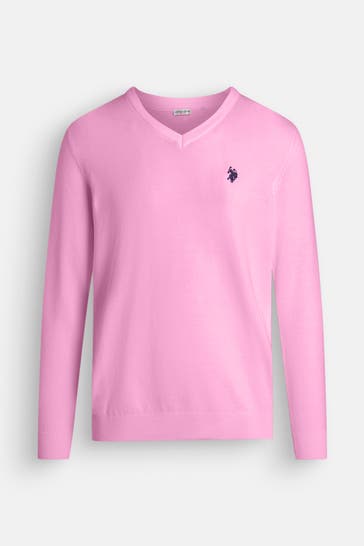U.S. POLO ASSN. Strickpullover rosa