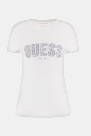 GUESS T-Shirt weiß