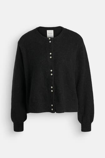 PART TWO Wollmix-Strickjacke 'Ninell' schwarz