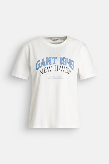 GANT T-Shirt weiß