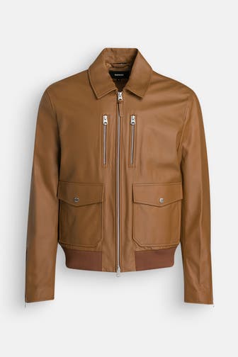MACKAGE Lederjacke 'Chance-Z' braun