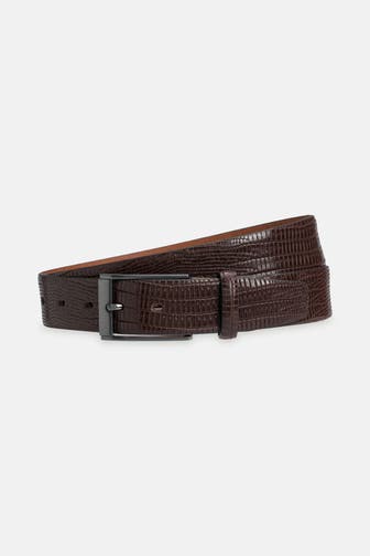 LLOYD BELTS Ledergürtel dunkelbraun