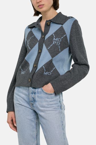 MARC O'POLO DENIM Strickjacke gemustert