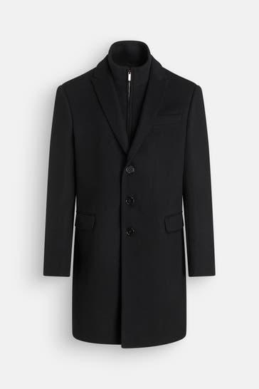 EMPORIO ARMANI Wollmantel schwarz