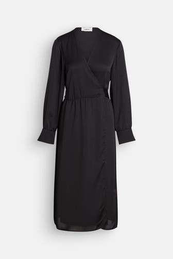 BA&SH Wickelkleid 'Iris' schwarz