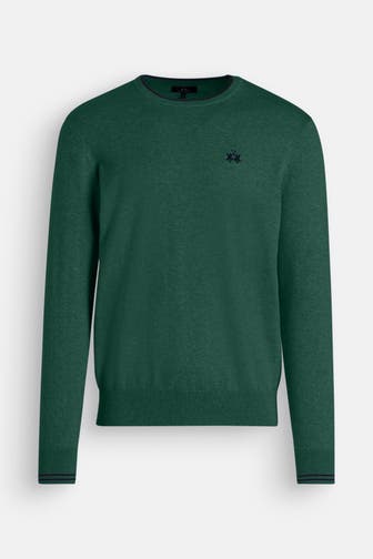LA MARTINA Strickpullover dunkelgrün