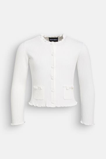 EMPORIO ARMANI Strickjacke weiß