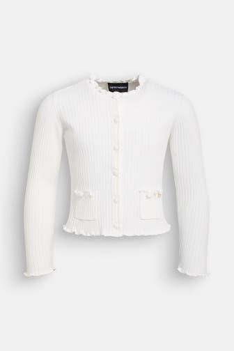 EMPORIO ARMANI Strickjacke weiß