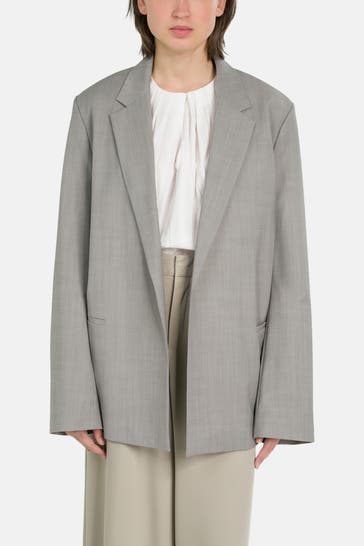 DRYKORN Wollmix-Bluse grau