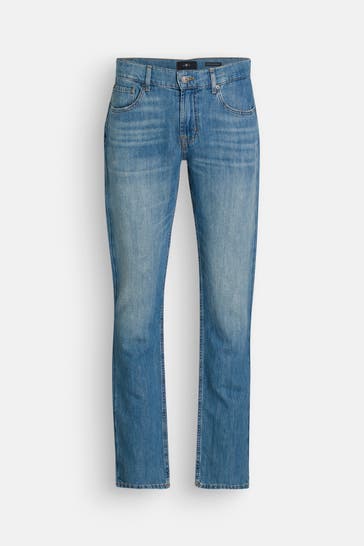 7 FOR ALL MANKIND Jeans azurblau straight