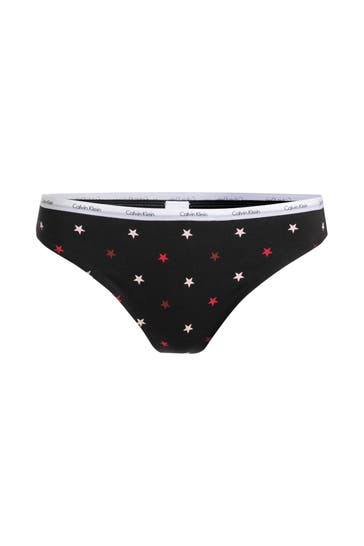 CK JEANS String schwarz gemustert