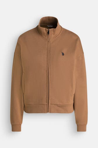 U.S. POLO ASSN. Sweatjacke 'Jenna' braun