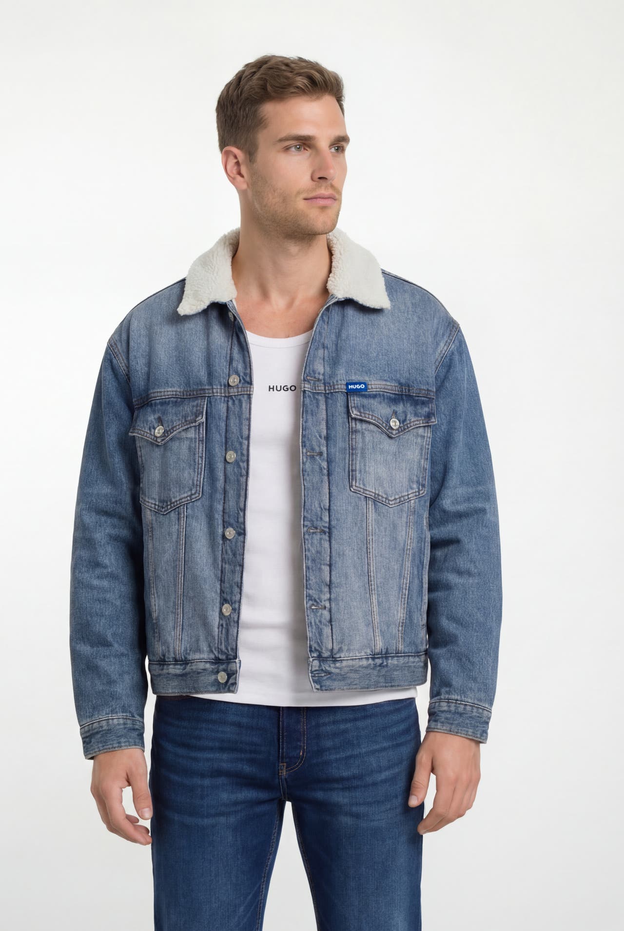 HUGO BLUE Jeansjacke 'Dex' blau, Bild 1