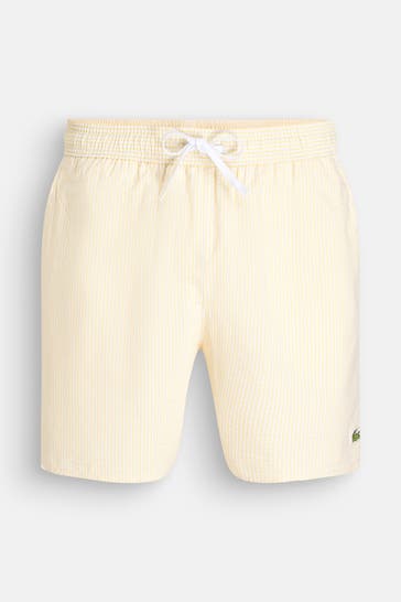 LACOSTE Badeshorts gestreift