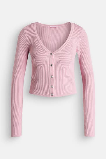 GUESS Strickjacke 'Lucille' rosa