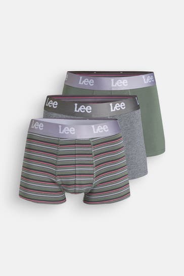 LEE 3er-Pack Boxer Trunks 'Becket' mehrfarbig