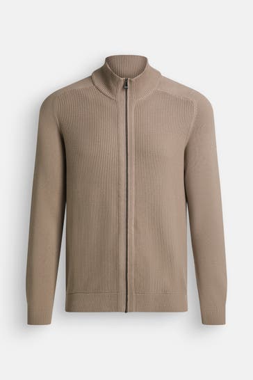 JOOP! JEANS Strickjacke 'Olegor' beige