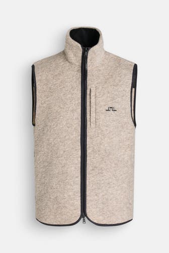 J.LINDEBERG Wollmix-Weste hellbraun