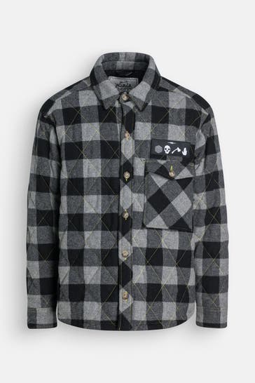 WOOLRICH Woll-Overshirt kariert