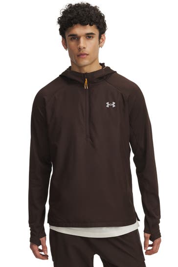 UNDER ARMOUR Hoodie 'Trail Run' dunkelbraun