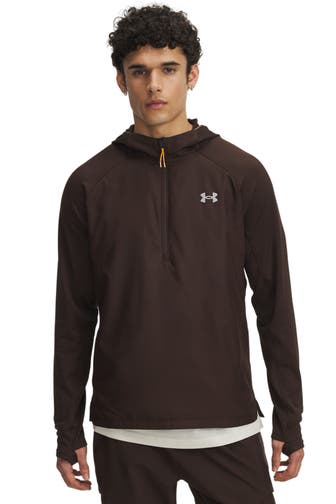 UNDER ARMOUR Hoodie 'Trail Run' dunkelbraun
