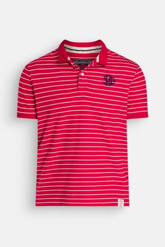 SUPERDRY Polo-Shirt rot gemustert