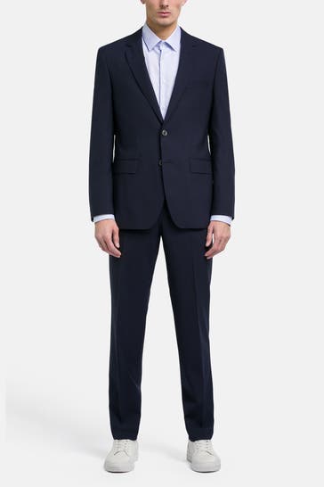 BOSS Wollmix-Anzug 'Jasper' dunkelblau