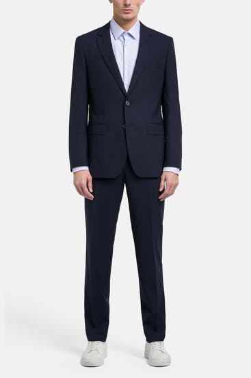 BOSS - Wollmix-Anzug 'Jasper' dunkelblau
