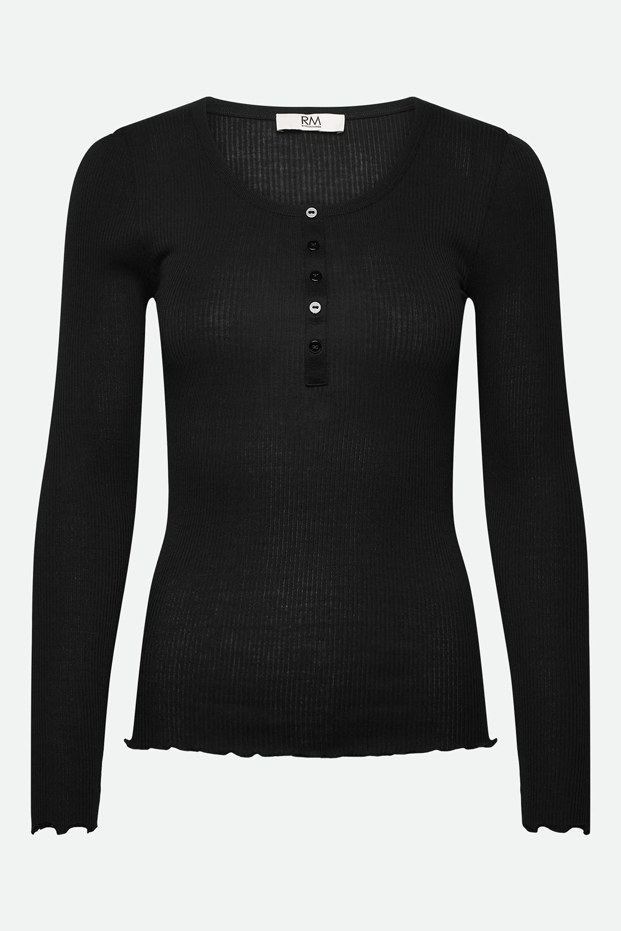 RM BY ROSEMUNDE Longsleeve 'Balta' schwarz, Bild 1