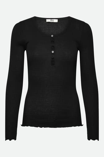 RM BY ROSEMUNDE Longsleeve 'Balta' schwarz