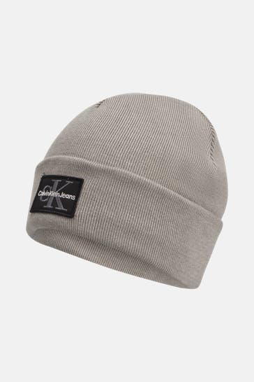 CALVIN KLEIN Strickmütze grau