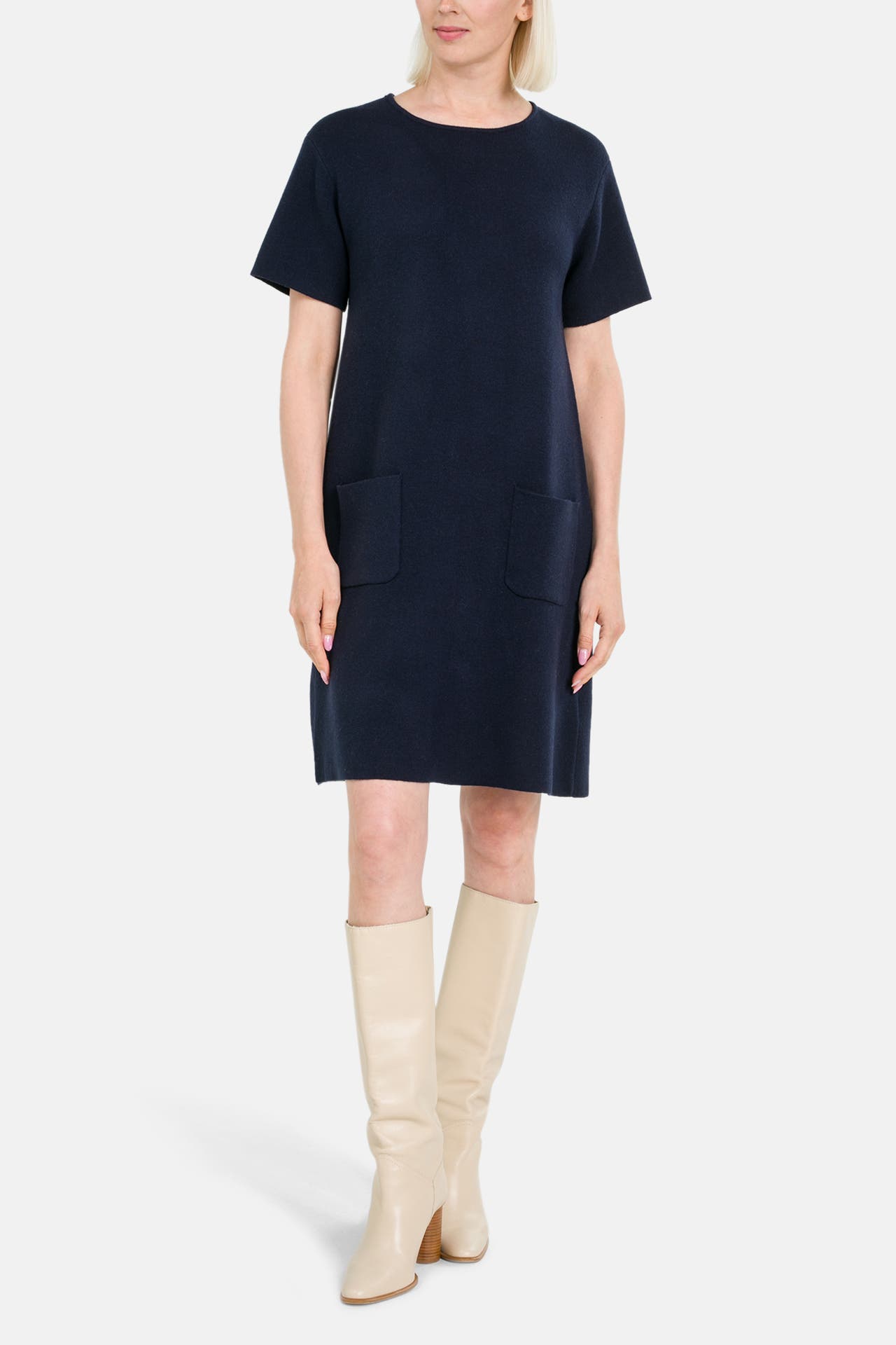 0039 ITALY Strickkleid 'Maxime' navy, Bild 1